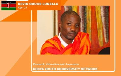 Incoming CSP Student Kevin Oduor Lunzalu recognized as a Top 100 Young African Conservation Leader